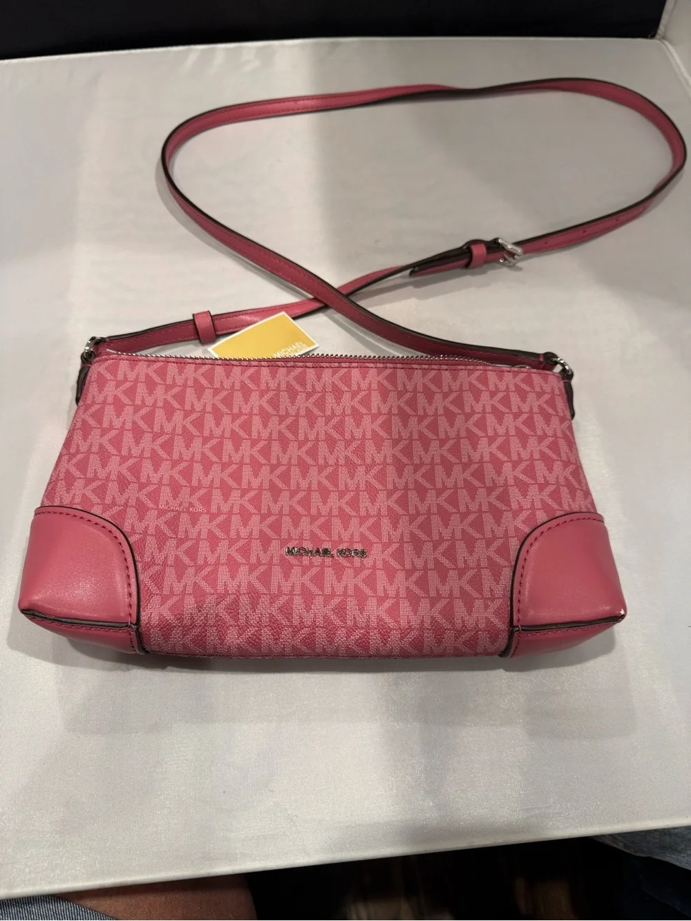 Michael Kors Pink Signature MK Crossbody Shoulder Bag